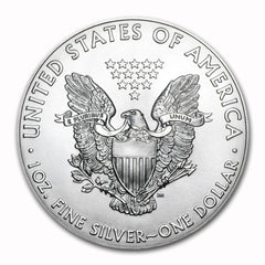 Moneda American Silver Eagle de $1 de 2021 con soporte AirTite, brillante, sin circular-3