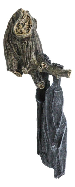 Nocturnal Sleeping Bat Wrapped In Wings On Tree Branch Wall Decor Figurine-7