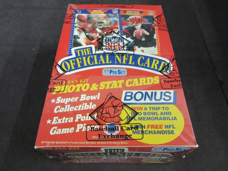 1989 Pro Set Football Unopened Series 1 Box (FASC)-1