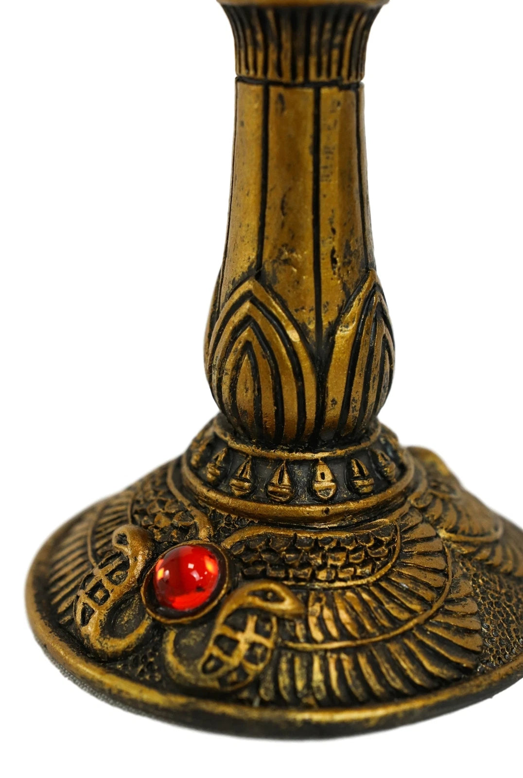 Egyptian Goddess Of Home And Women Bastet Cat With Scarab Wine Goblet Chalice-9