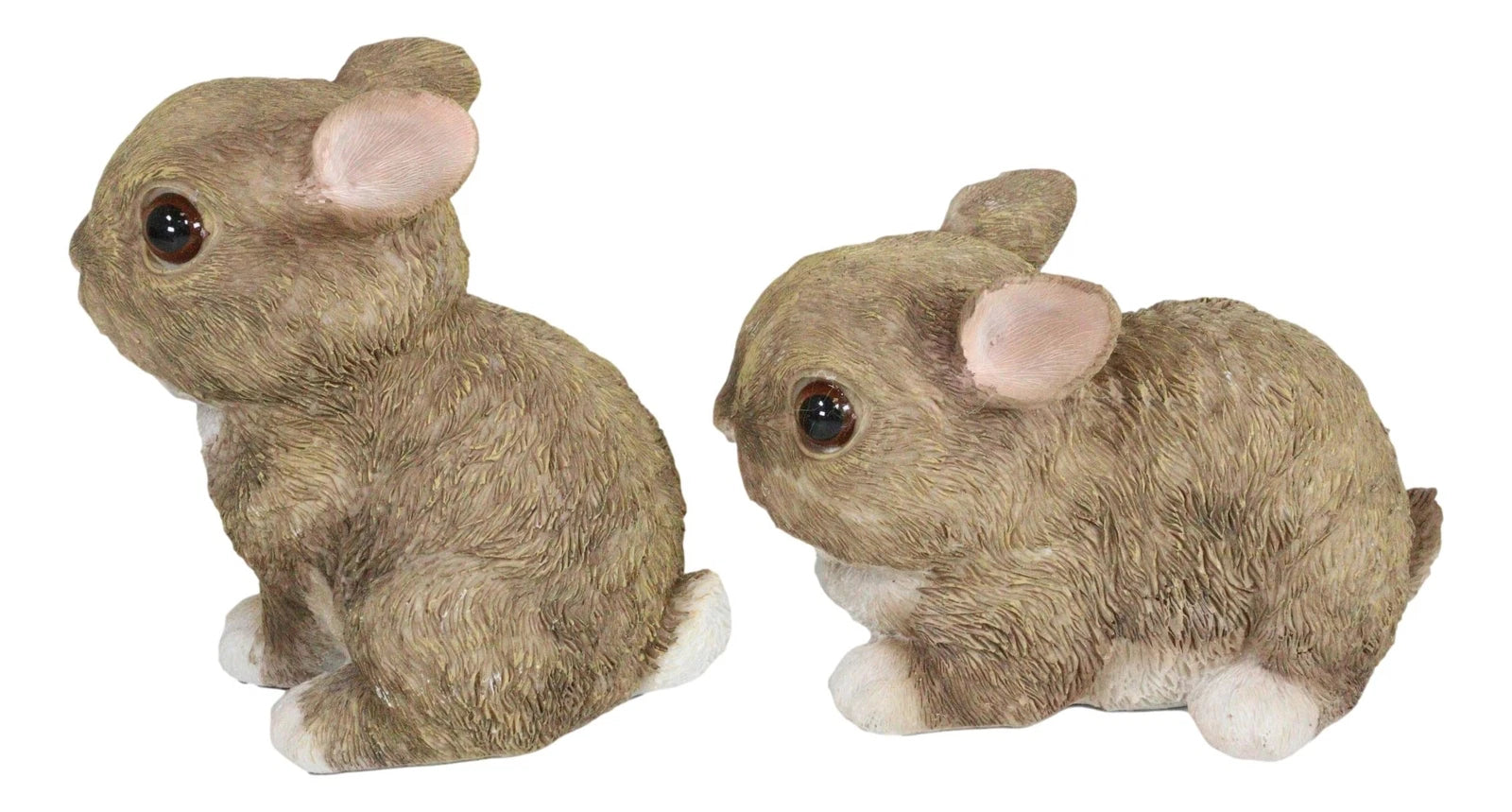Set Of 2 Whimsical Cute Baby Bunny Rabbits Pet Pal Fairy Garden Figurines-6