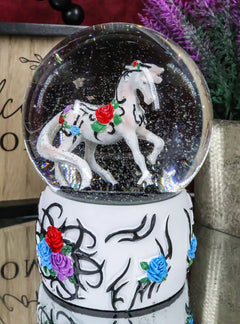 Sendero de ponis pintados, globo de agua con purpurina y caballo tribal rosa del jardín occidental-9