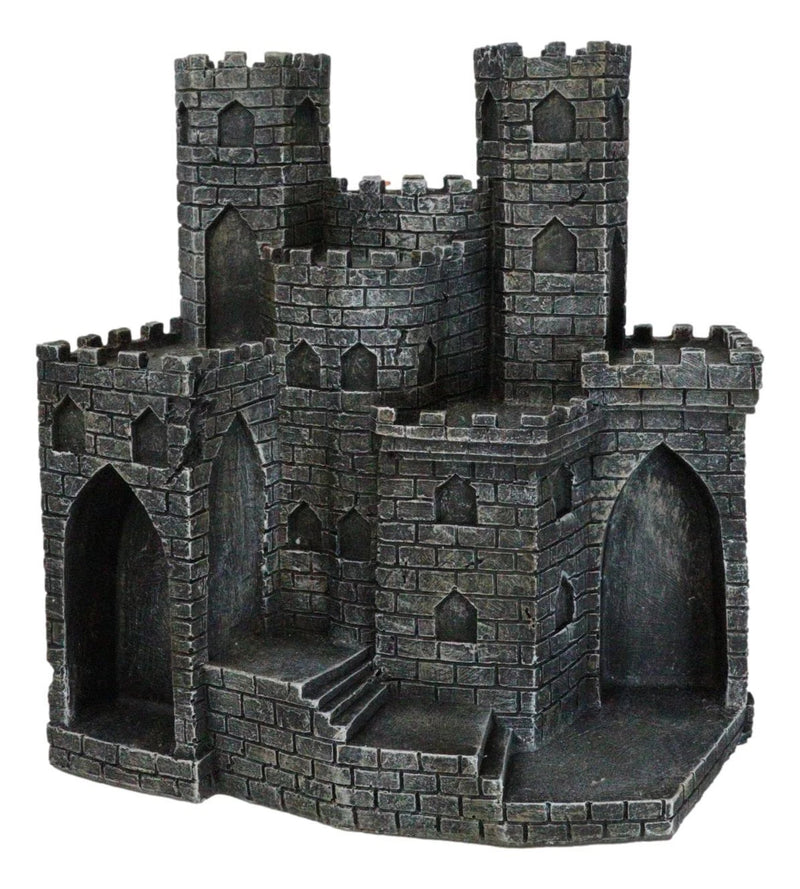 Medieval Castle Fortress Display Stand And 12 Mini Crusader Knights Figurine Set-9