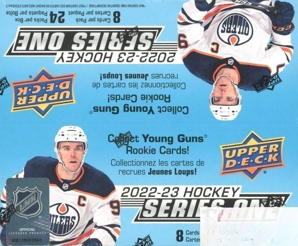 2022/23 Upper Deck Series 1 Hockey MASSIVE 24 Pack Retail Box-6 YOUNG GUNS RCS