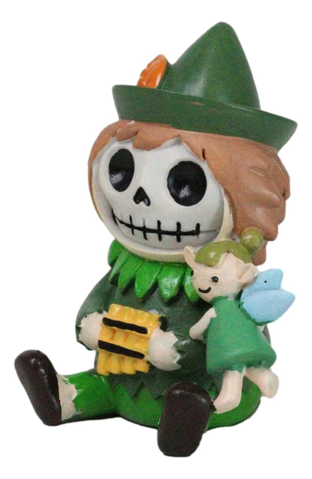 Furry Bones Whimsical Peter Pan With Tinker Bell Skeleton Figurine Furrybones-2