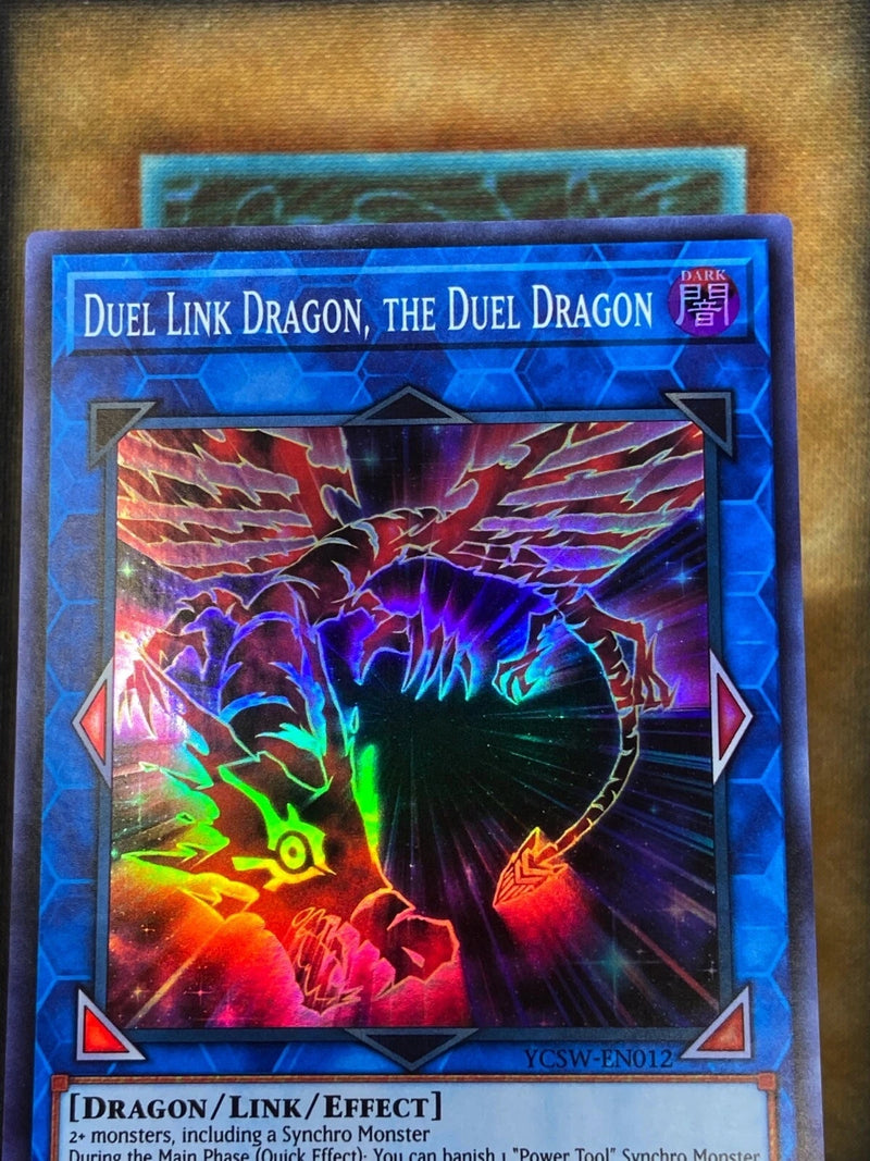 Yugioh Duel Link Dragon, The Duel Dragon YCSW-EN012 Super Rare PRIZE CARD NM (2)-2