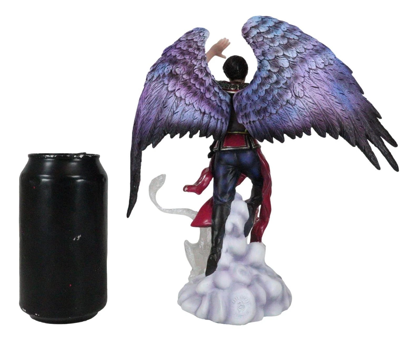 Air Elemental Magic Wizard Sorcerer Bending The Clouds W/ Acrylic Dragon Statue-9