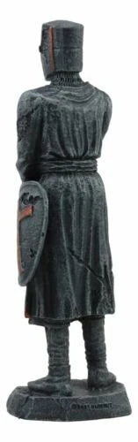 Holy Roman Empire Crusader Knight With Sword And Shield Statue Suit Of Armor-8