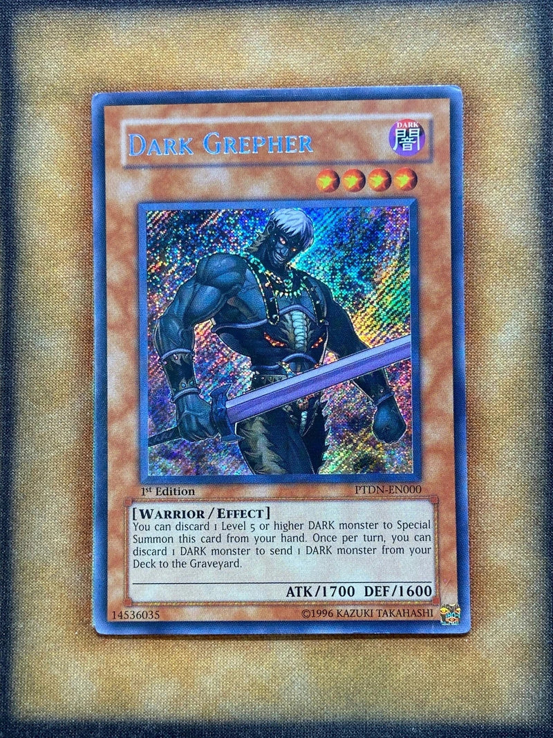 Yugioh Dark Grepher PTDN-EN000 Secret Rare 1st Ed MP (#2)-1