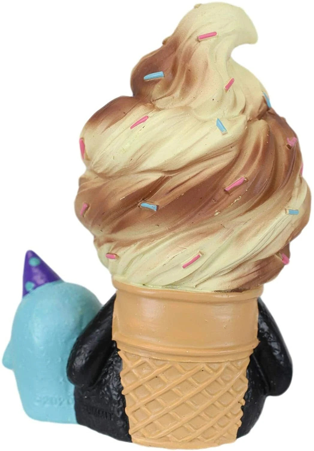 Furry Bones Sweet Tooth Ice Cream Swirl On Sugar Cone Skeleton Figurine-5