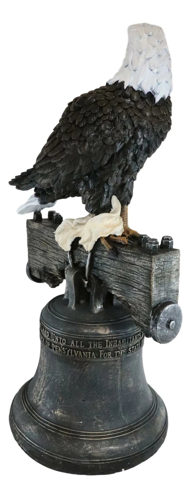 Estatua de la Campana de la Libertad del Águila Calva de la Gloria Patriótica Estadounidense del Día de la Independencia-9
