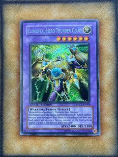 Yugioh Elemental Hero Thunder Giant EHC2-EN004 Secret Rare Limited Edition NM-1