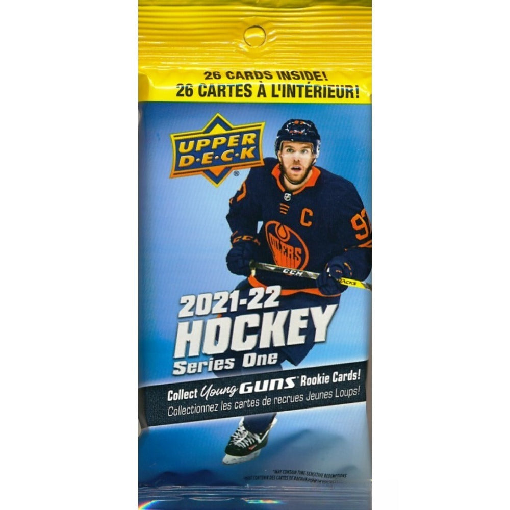 (3) 2021/22 Upper Deck Series 1 Hockey Factory Sealed JUMBO FAT PACKS-78 Cards!