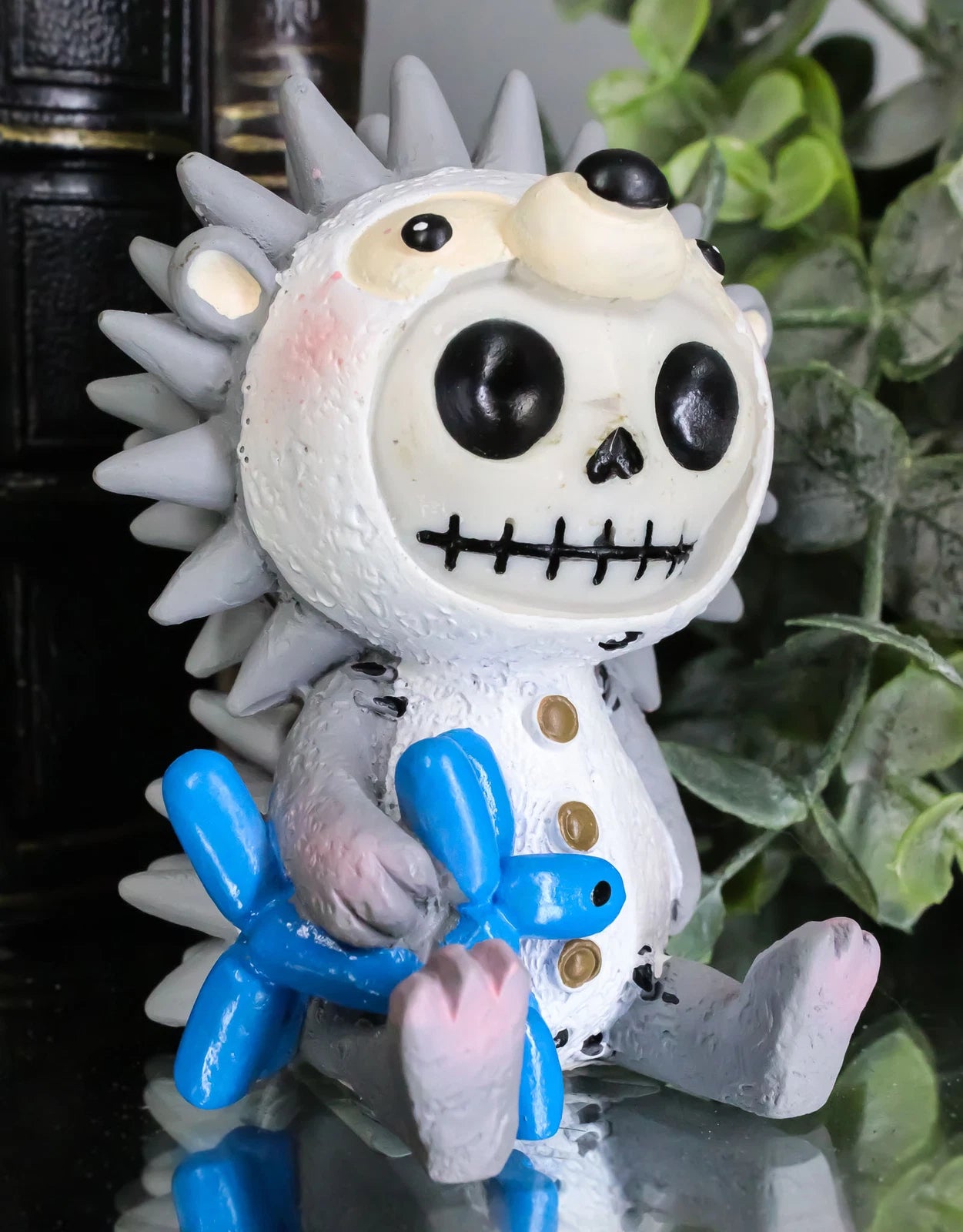 Furrybones Hedrick The Hedgehog Figurine Small 2.75" Furry Bones Skeleton Decor-2