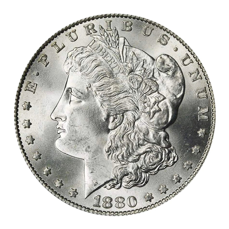 1880 S Morgan Silver Dollar $1 Brilliant Uncirculated BU 90% Silver-2