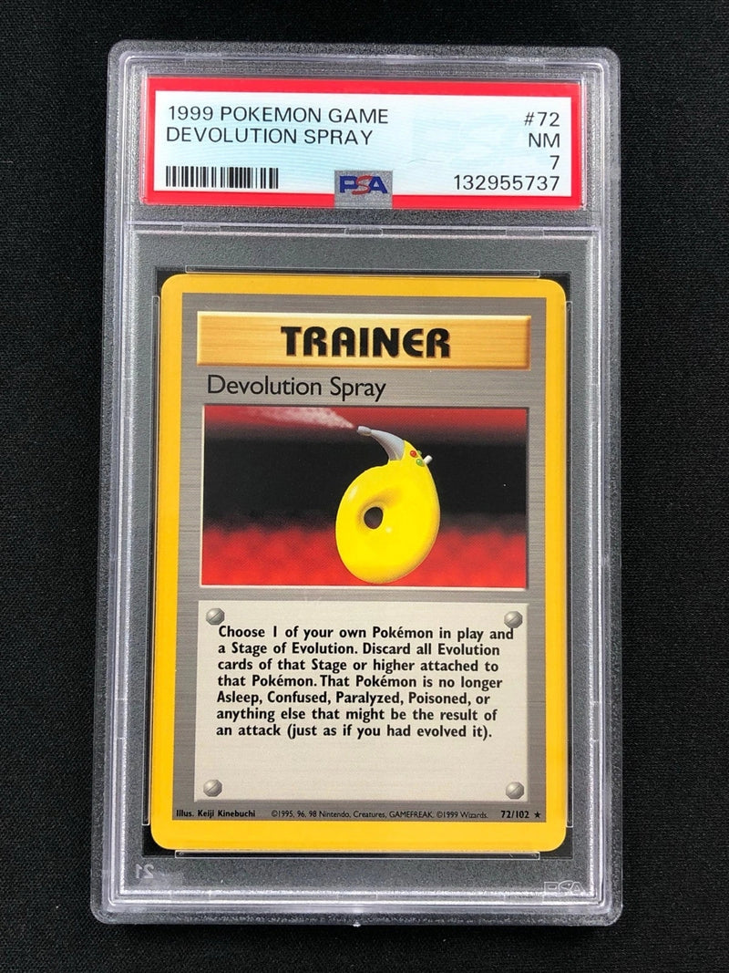 Pokemon 1999 Devolution Spray 72/102 PSA 7-1