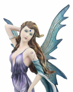 Celestial Tao Wind Elemental Fairy Statue 11"H Mythical Fantasy Fae-6