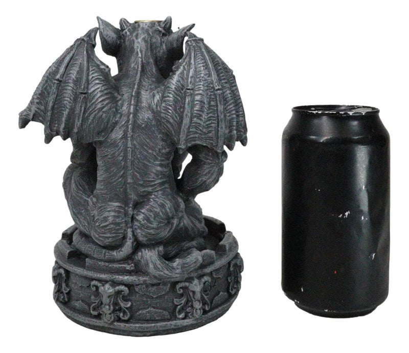 Gothic Servant Chimera Gargoyle Ceremonial Bowl Backflow Incense Burner Figurine-8