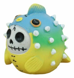 Furry Bones Puffington The Fugu Pufferfish Skeleton Figurine 2"H Furrybones-6