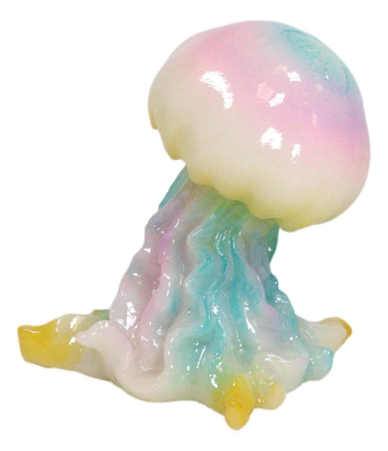 Nautical Colorful LED Glow Light Acrylic Resin Jellyfish Sea Jellies Figurine-8