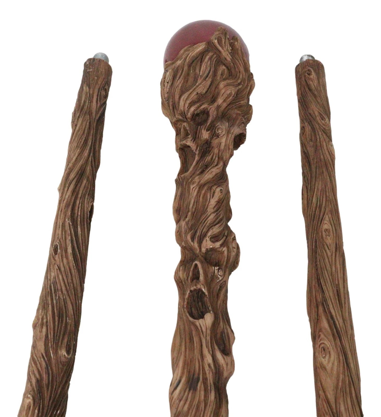 Twisted Tree Whispering Ghosts Skull Decorative 67"L Prop Cosplay Staff Cane-10