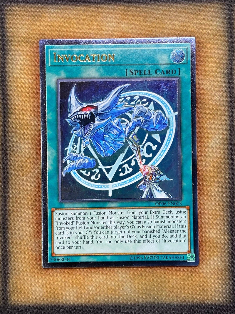 Yugioh Invocation OP06-EN003 Ultimate Rare NM-1