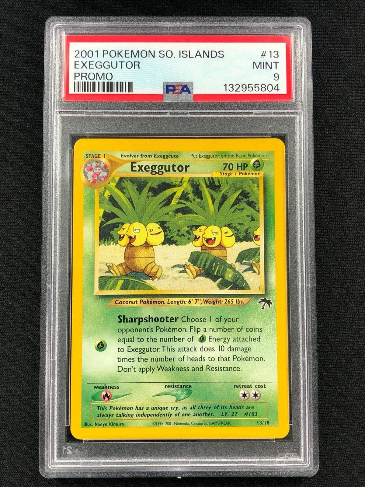 Pokemon 2001 Executor 13/18 Islands Promo PSA