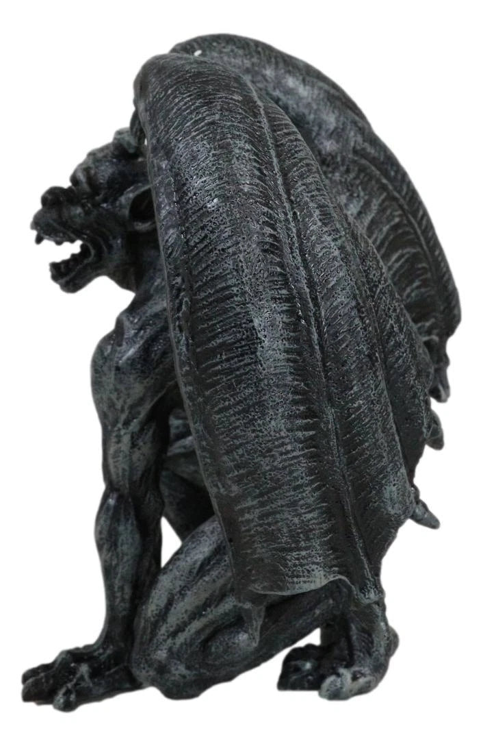 Winged Horned Devil Gargoyle Statue 6.25" Tall Notre Dame Evil Warden Gargoyle-7