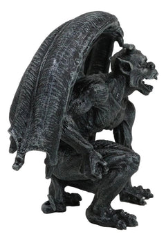 Winged Horned Devil Gargoyle Statue 6.25" Tall Notre Dame Evil Warden Gargoyle-9