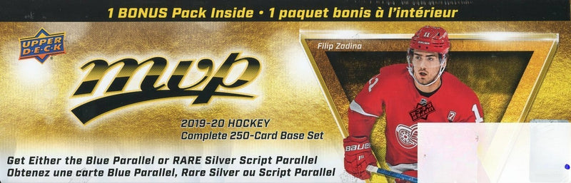 2019/20 Upper Deck MVP Hockey EXCLUSIVE 255 Card Complete FACTORY SET-Bonus Pack-1