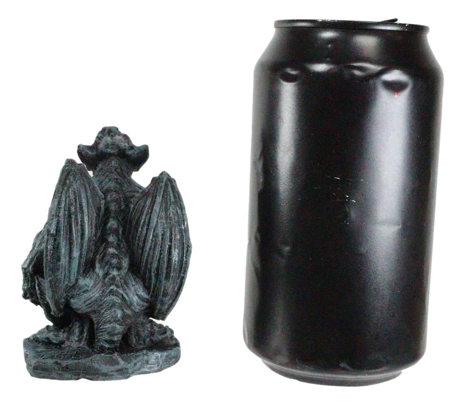 Howling Gothic Winged Werewolf Wolf Man Gargoyle Decorative Miniature Figurine-5