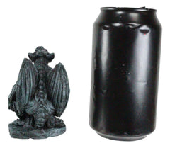 Howling Gothic Winged Werewolf Wolf Man Gargoyle Decorative Miniature Figurine-5