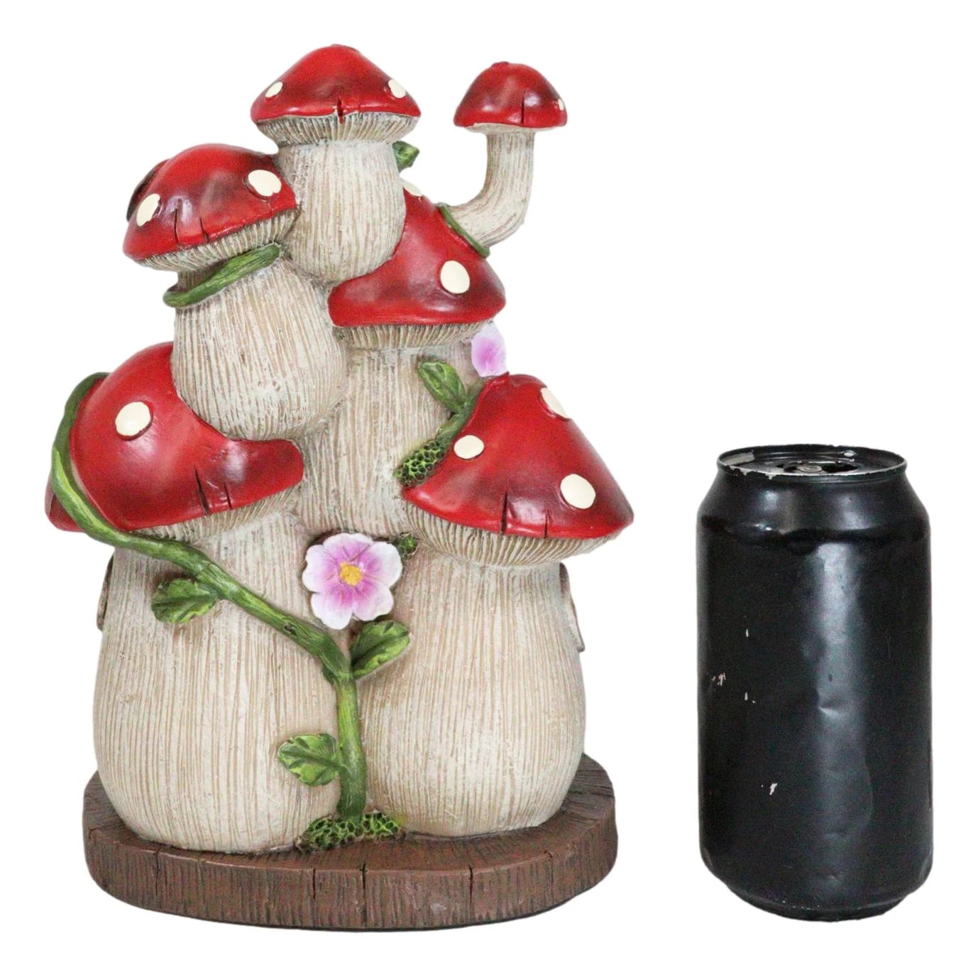 LED Light Up Enchanted Fairy Garden Toadstool Mushrooms Cottage House Figurine-9