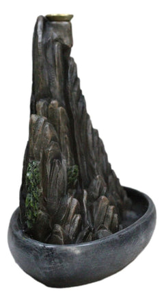 Eastern Feng Shui Tranquil Zen Rocky Mountain Range Backflow Cone Incense Holder-10
