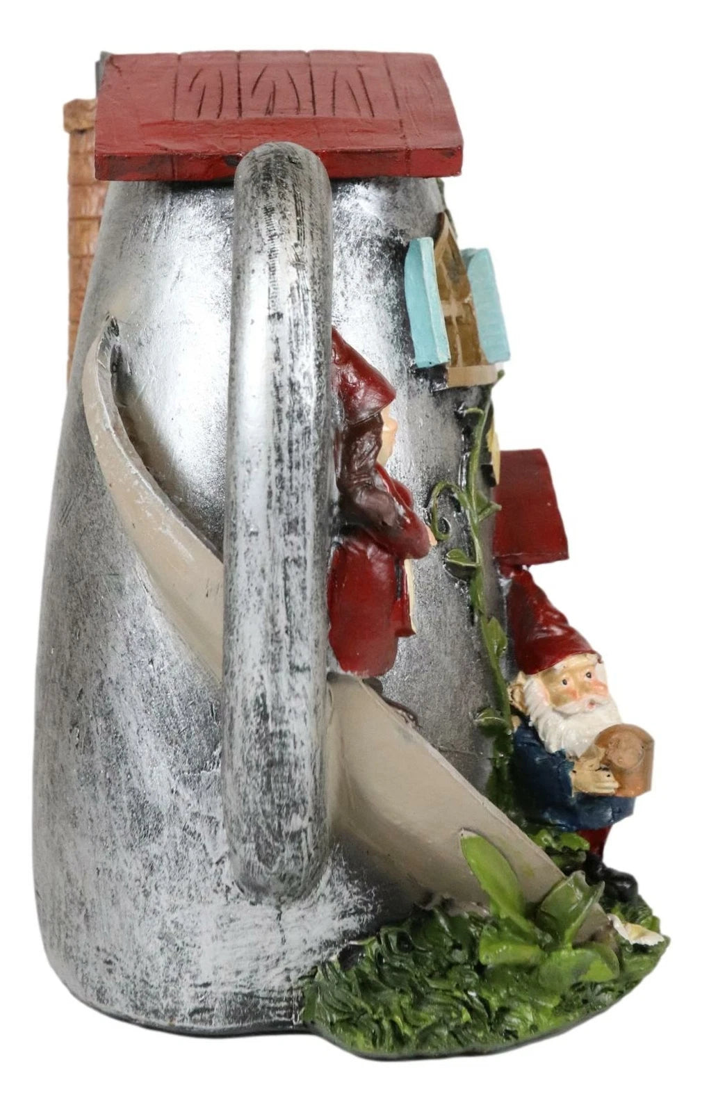 Fairy Garden Watering Can Mr & Mrs Gnome Mini House Welcome Figurine 8.5"H-6