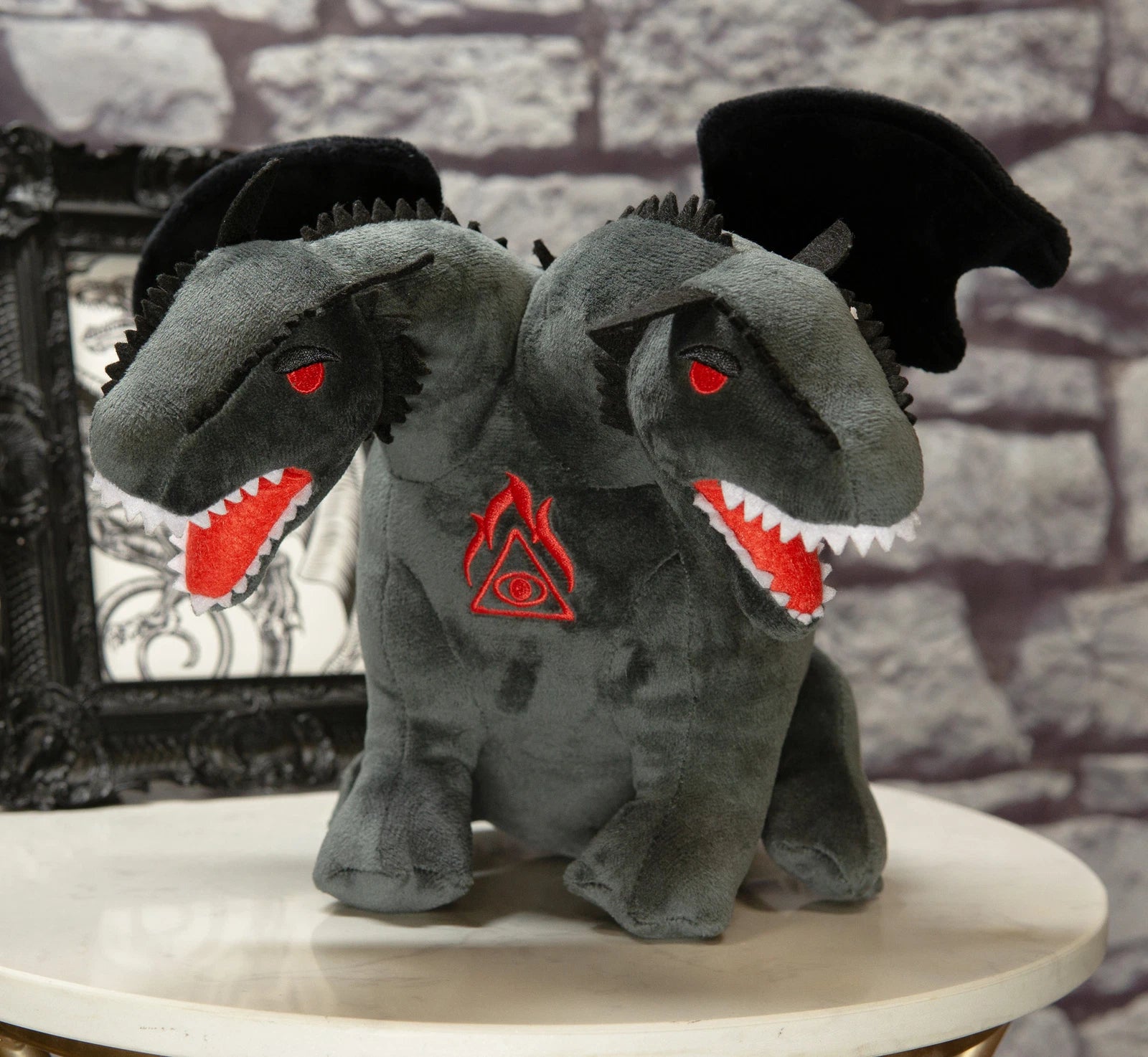 Hercules Second Labor Greek Hydra 2 Headed Dragon Luxe Soft Plush Toy 14"W-9