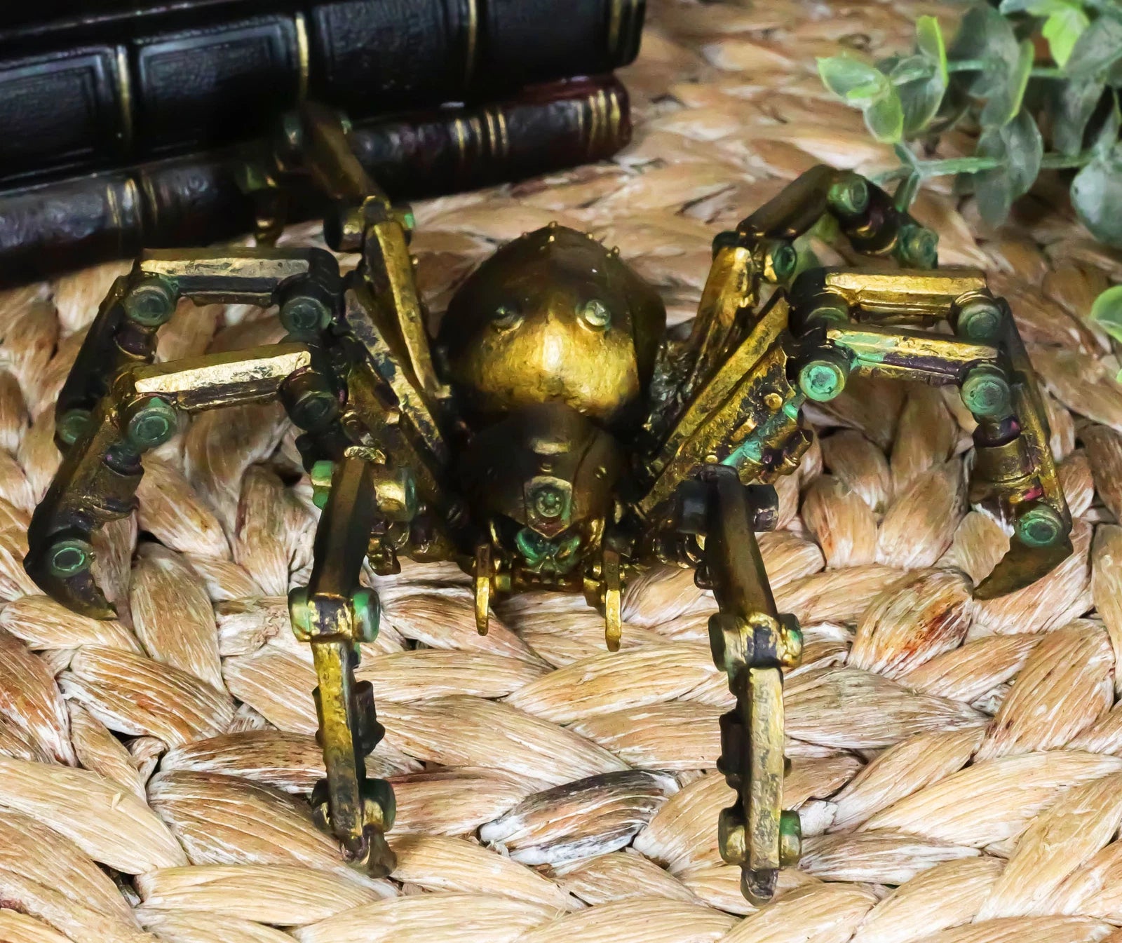 Steampunk Robotic Spider Statue Cyborg Gargantuan Arachnid Tarantula Figurine-1