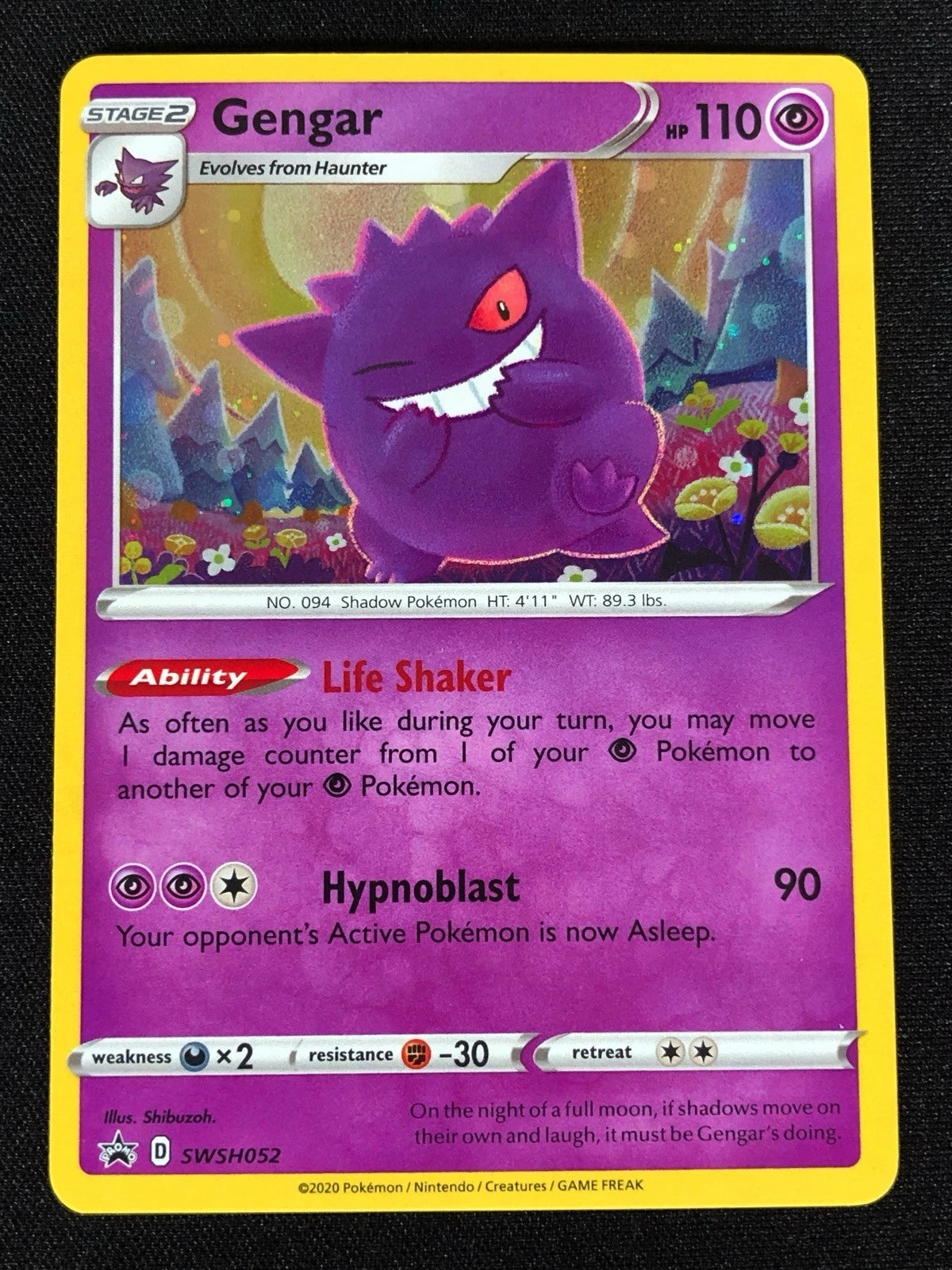 Pokemon Gengar SWSH052 Holo (NM)