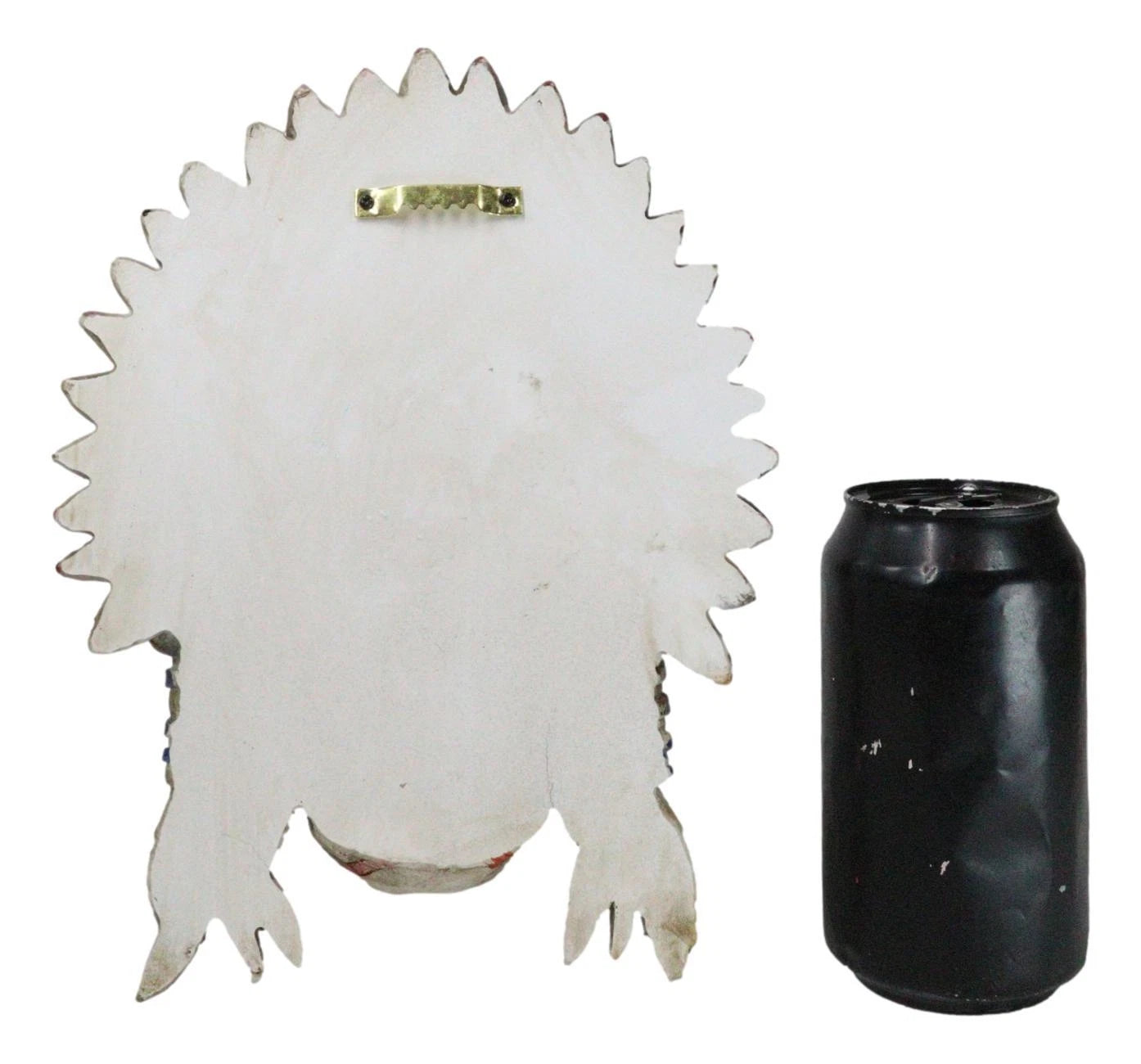 Native American Indian Chief Warpath Skull with Headdress Wall Decor Plaque-8