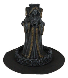 Wicca Triple Moon Goddess Maiden Mother And Crone Pagan Backflow Incense Burner-9