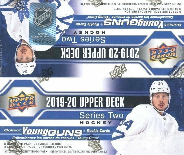 2019/20 Upper Deck Series 2 Hockey Sealed HUGE 24 Pack Retail Box-6 YOUNG GUNS
