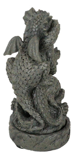 No Smoking See Hear Speak No Evil Whimsical Dragons Backflow Incense Burner-8