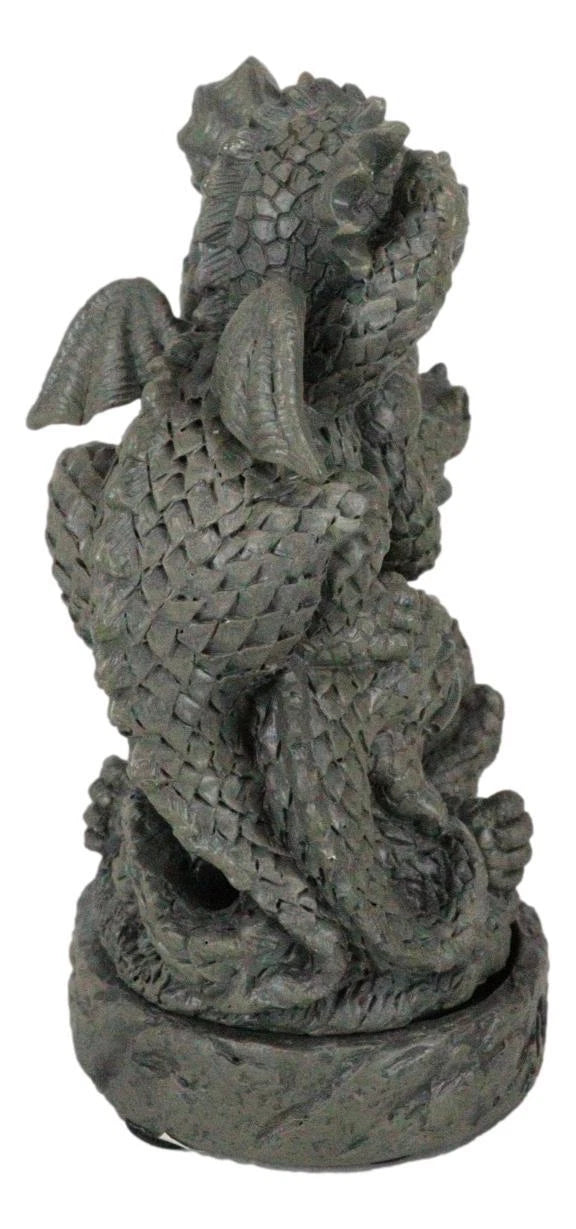 No Smoking See Hear Speak No Evil Whimsical Dragons Backflow Incense Burner-8