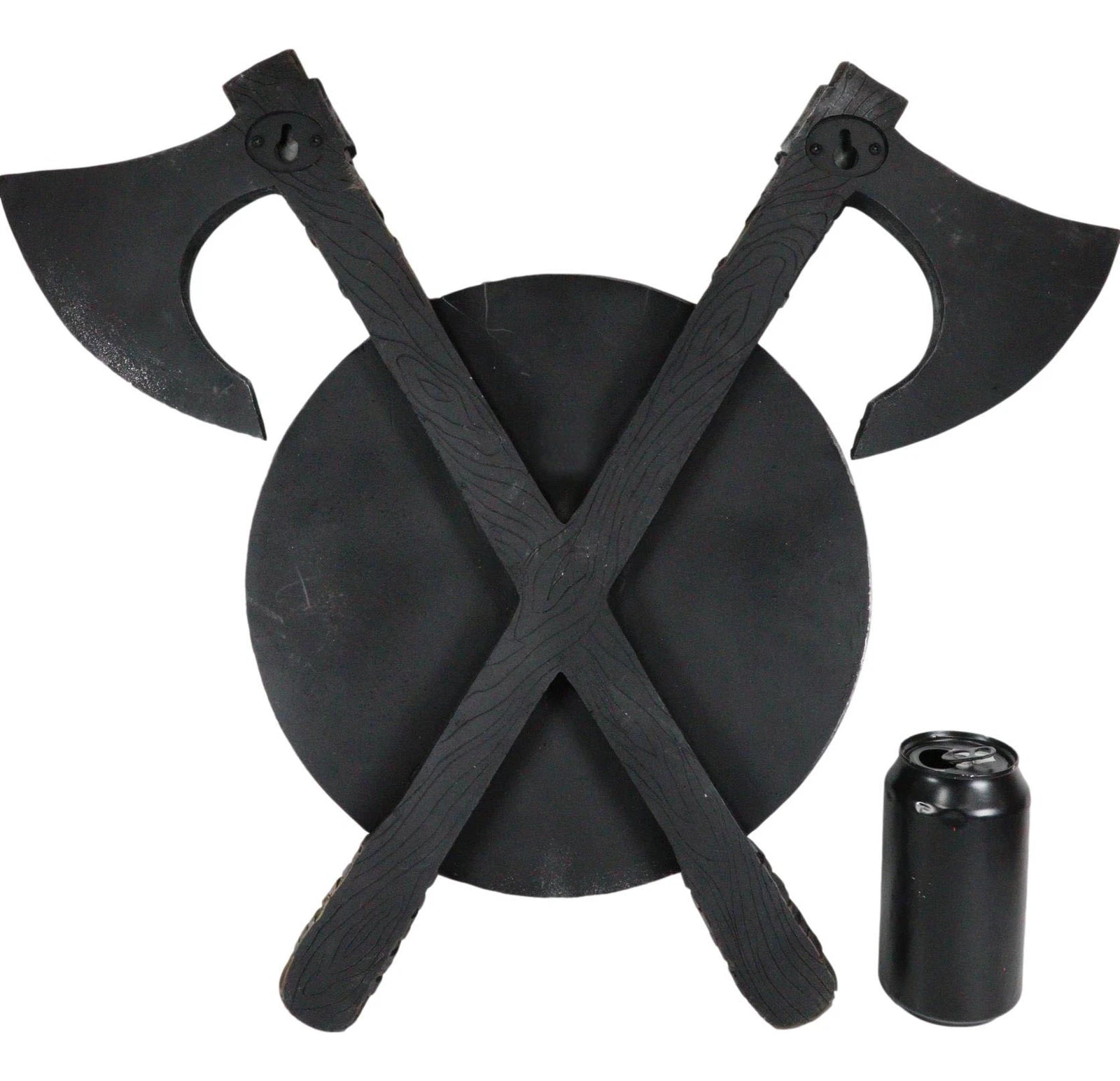 Viking Warrior Coat of Arms Ragnar Serpent Shield With Crossed Axes Plaque-10