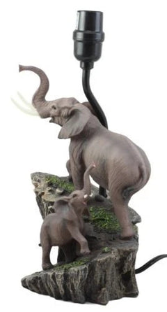 Migration Of The Majestic Elephant Family Safari Desktop Table Lamp Statue Decor-9