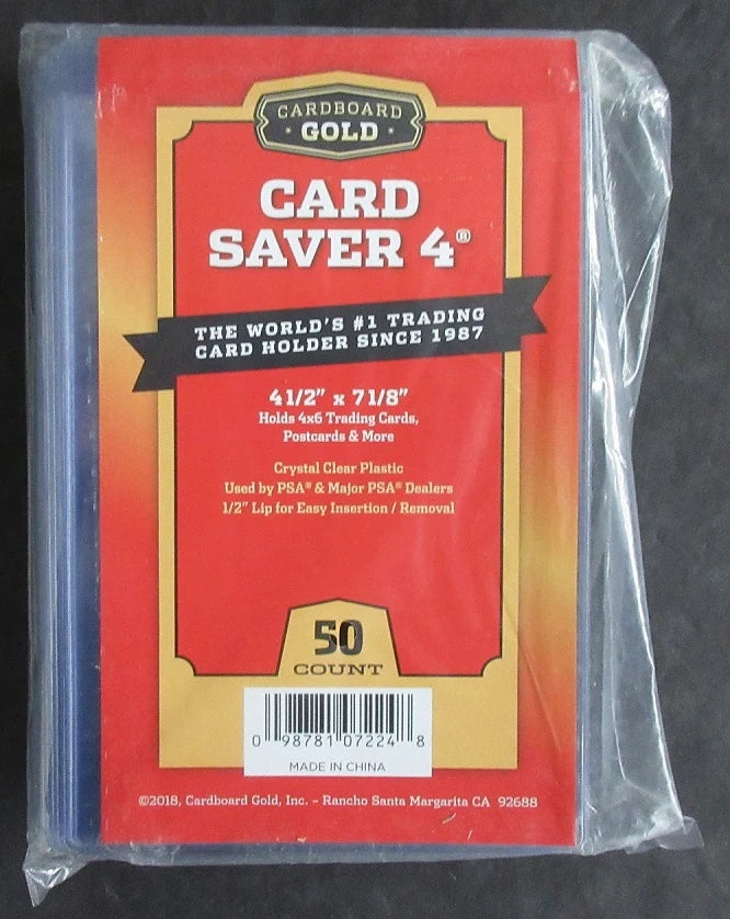 Cardboard Gold Card Saver IV Pack (50 Count)-1