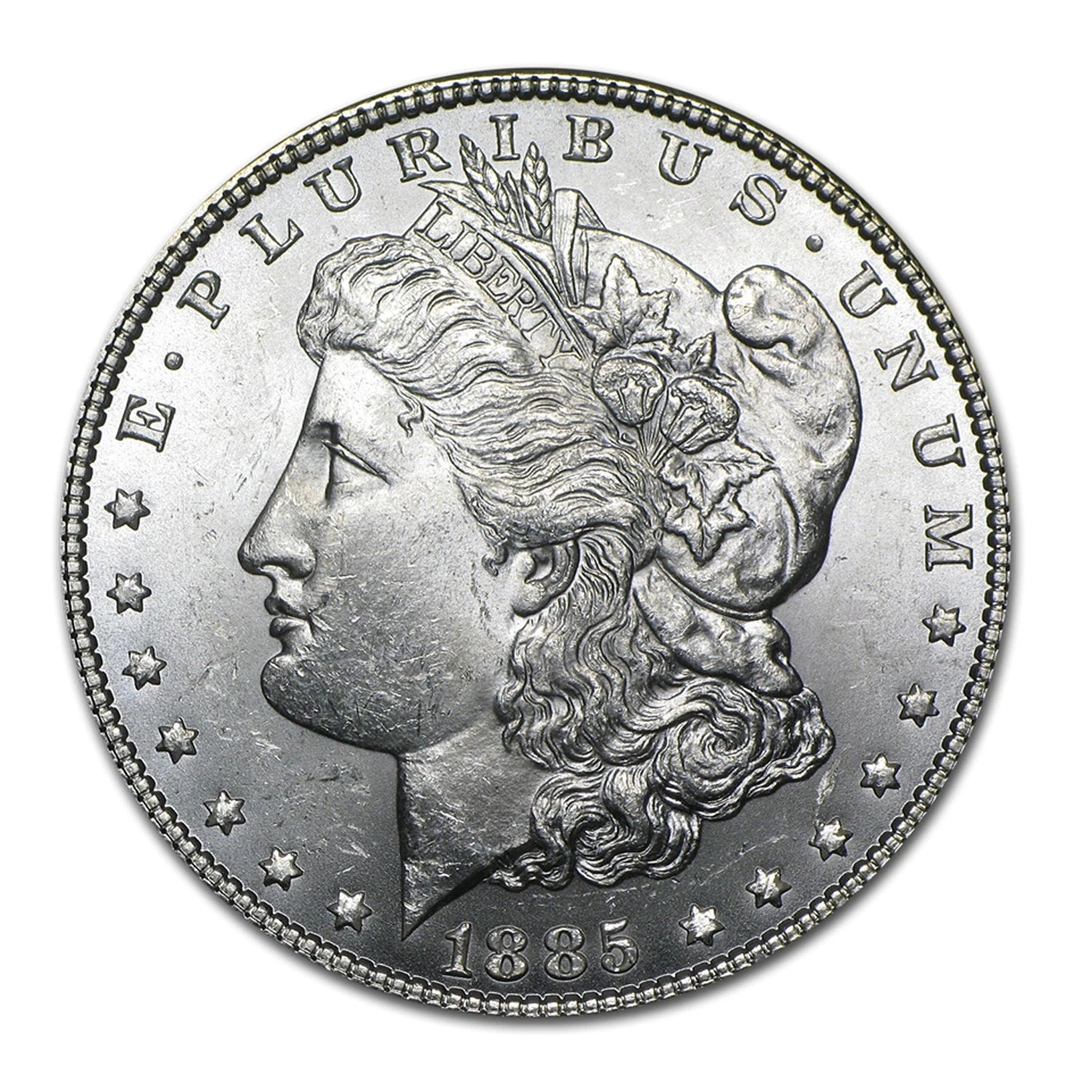 1885 O Morgan Silver Dollar $1 Brilliant Uncirculated BU 90% Silver-2