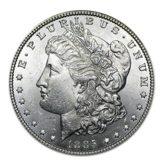 1885 O Morgan Silver Dollar $1 Brilliant Uncirculated BU 90% Silver-2