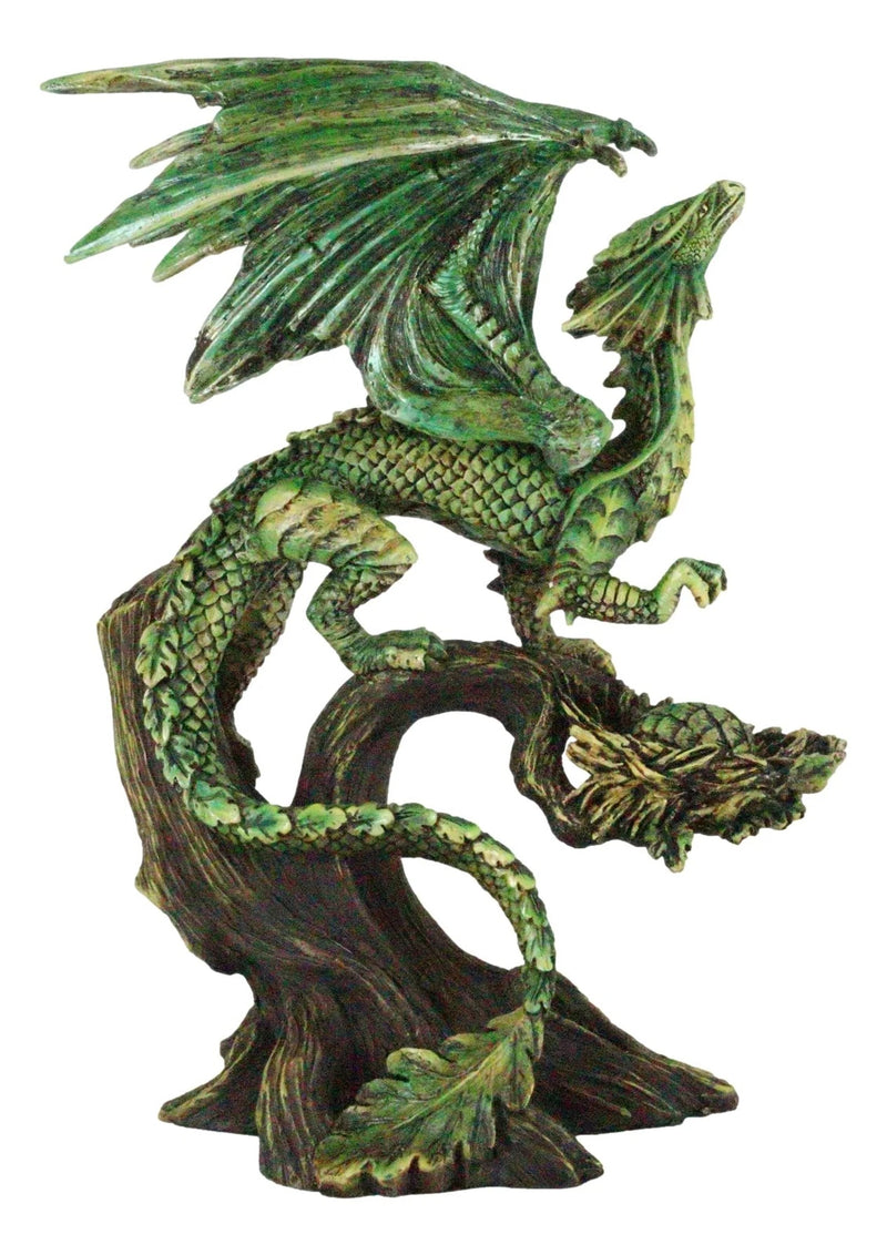 Mother And Baby Gaia Tree Earth Dragon Wyrmling Statue Figurine SET OF 2-9