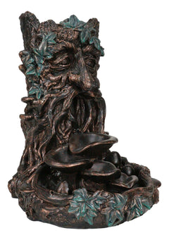 Celtic Greenman Tree Man God Forest Ent Backflow Incense Cone Burner Figurine-9